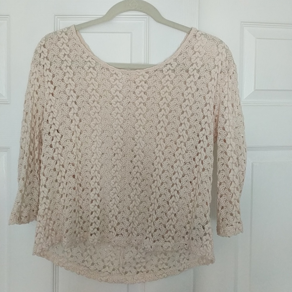 Cream colored layering top